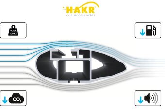 Střešní nosiče Hakr Wing profile black Kia Hyundai - 4