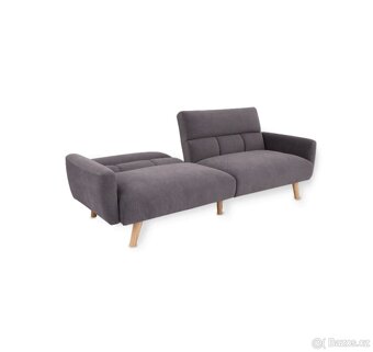 Rozkládací sedačka Nisco NERO NOVÁ 2.j. VÍCE KUSŮ - 4