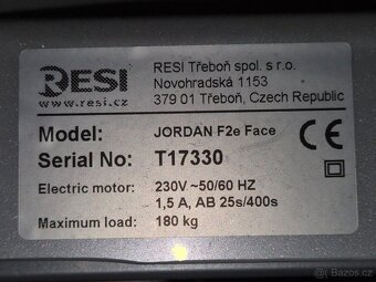 Elektrické polohovatelné masérské lehátko RESI JORDAN F2e - 4
