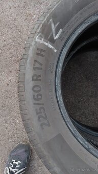Letní pneu 225/60 R17 Hankook+Continental,4+5mm, cena za 4ks - 4