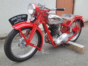 Jawa 350 ohv, rok 1936, odkryté ventily - 4