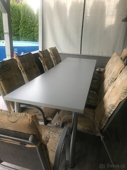 Zahradní nábytek stůl + 10 židlí - 4