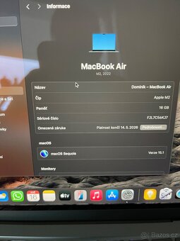 Nový Macbook air M2 13’ 256/16gb - 4