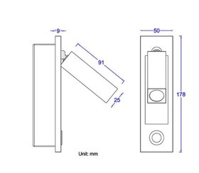 LED nastenna lampa svitidlo, nova - 4