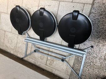 Stojan pro 3 odpadkové pytle 120 l, skládací - 4