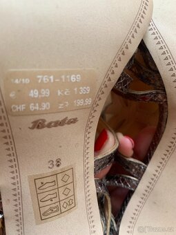 dámské měděné boty zn. Baťa - vel. 38 - nové - 4