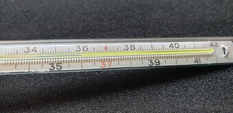 RTUŤOVÝ TEPLOMĚR LÉKAŘSKÝ NORMOVANÉ RETRO - 4