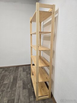 Prodám nové masiv Borovicové regály o výšce 200cm - 4