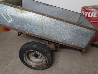 Vozík přívěs za malotraktor nebo čtyřkolku 155x95 cm - 4