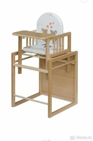 Dětská dřevěná židlička a stoleček. - 4