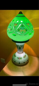 Stolní lampa -přejímané sklo - 4