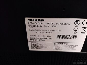 PRODAM VELKOU TV SCHARP---178CM---OSOBNI ODBER MODRICE - 4