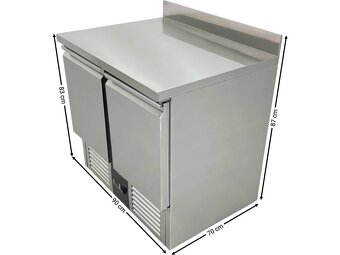 Chladicí stůl dvoudveřový 900 × 700 × 870 mm - 4