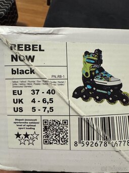 Dětskě in line (kolečkové) brusle 37-40 - 4