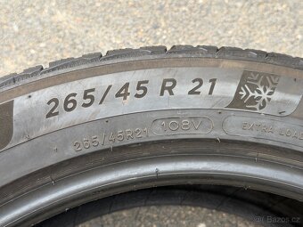 265/45 R21 zimní Michelin 2kusy 2022 vzorek 7,3mm - 4