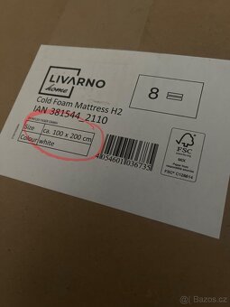 Prodám matraci Livarno výška 18 cm, 100cm x 200 cm - 4