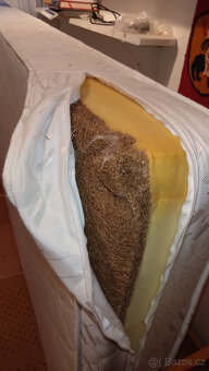 2x postel z masivu s matrací 90x200 cm - palanda - 4