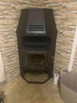 Rohová krbová kamna - 4