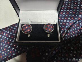 Spona na kravatu vázanky stříbrná kravatová spona - 4