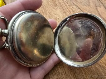 Starožitné kapesní hodinky s kalendářem a lunárními fázemi - 4