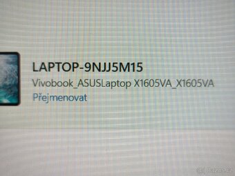 Prodám LAPTOP vivobook16 ASUS ,512/16,inelcore i5 - 4