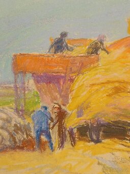 Obraz Jaroslav Kovář, Žně 66x80cm - 4