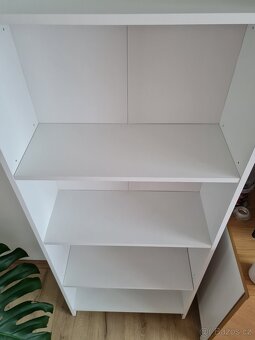 Bílá knihovna 176x60x24 cm - 4