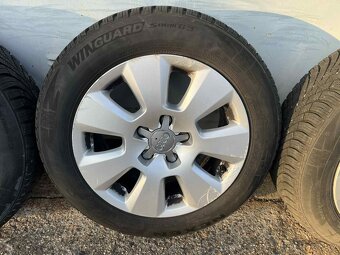 ORIGINÁL ALU KOLA AUDI 5x112 R16 ET37 + ZÁNOVNÍ ZIMNÍ PNEU - 4