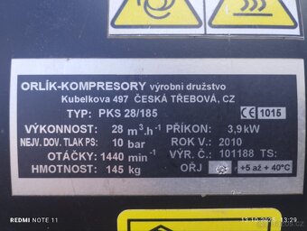 Kompresor Orlík PKS 28/185 - 4