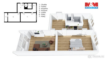 Prodej bytu 2+1, 62 m², Hořice, ul. Pod Lipou - 4