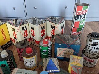 Staré plechovky, hasičáky a doplňky do veteránů - 4