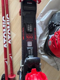 Dětské lyže lyžáky a hůlky set ATOMIC - 4