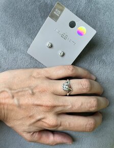 Stříbrný (Ag) prstýnek (s křišťálem), vel. 51, sleva 1250 Kč - 4