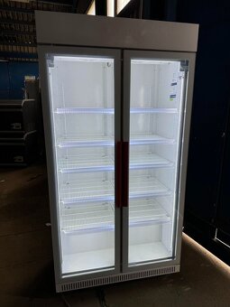 Prosklená chladicí lednice 117x63,5x226cm - 4