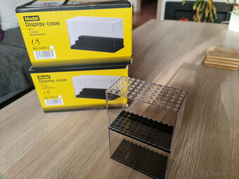 Průhledné střední " Lego " boxy na vystavění panáčků - 4