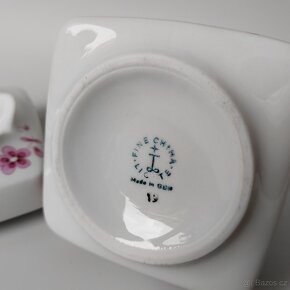 Kouzelný porcelánovy váza a popelník od manufaktury Lichte - 4