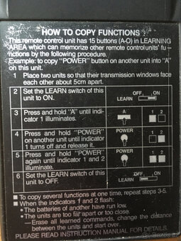 Dálkový ovladač Inteligentní,Mitsubishi Learning - 4