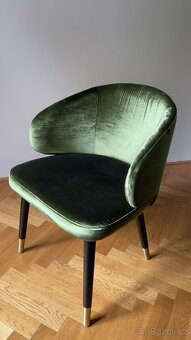 Nové designové židle z odolného sametu (až 12 ks) - 4
