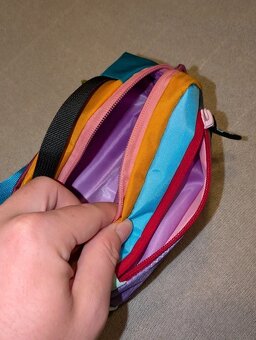 Nová ledvinka crossbody fialová II - 4