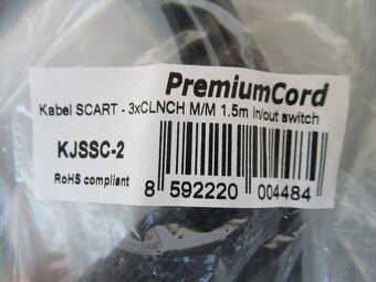 Propojovací kabely a konektory cinch a scart + síťové šňůry. - 4