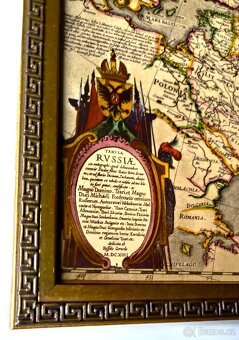 HISTORICKÁ  MAPA  RUSKA    /  Joan Blaeu  1660  / - 4