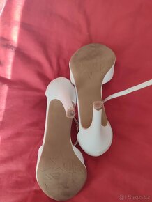 Svatební bílé boty vel. 39 - 4