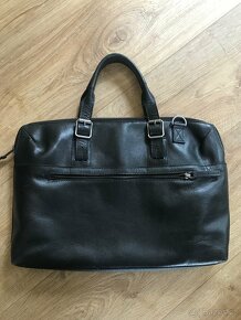 Kožená taška (kabelka) na notebook, výška 30 cm, šířka 45cm - 4