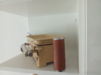 Starožitná kuchyňská váha, mlýnek na pepř+solnička - 4