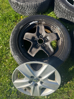 4X plechové disky ráfky orig. VW 16" - 4