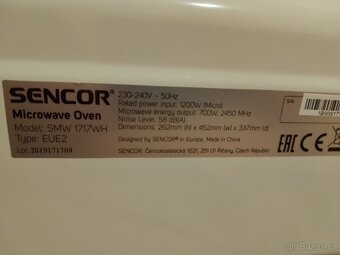 Mikrovlnná trouba Sencor - 4