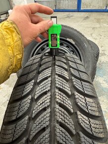 15palc.plech disky 5x100 + zimní Sava 185/65R15 - 4