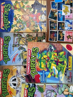 Komiksy Teenage Mutant Turtles + Album + samolepky Panini - 4