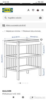Přebalovací pult Ikea Gulliver + podložka - 4