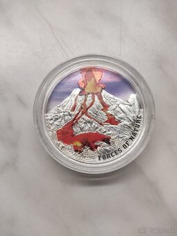2 Oz Silver Proof Coin Volcano 2023 certifikát - 4
